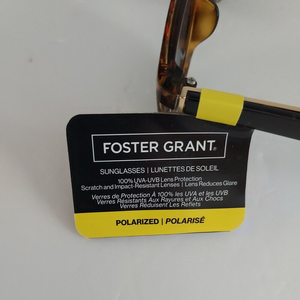 Foster Grant Women's Sunglasses - Polarized - Tortoiseshell - 100% UVA-UVB - NEW - Picture 2 of 3
